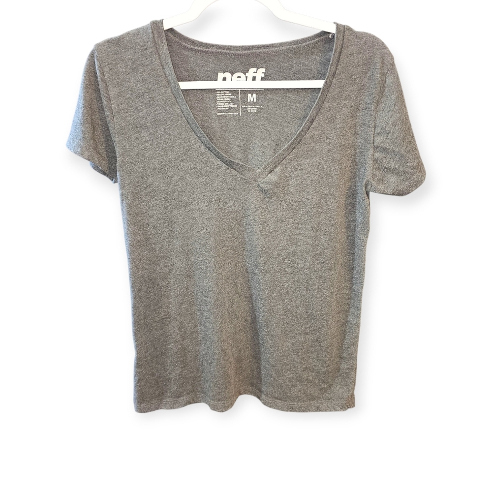 Grey‎ Neff V-neck t-shirt